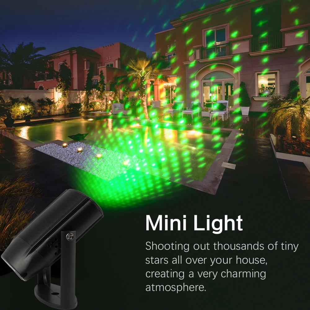 

USB Charging Portable Indoor Mini Starry Laser Light 360 degree rotation Landscape Lighting for hoilday Family gathering