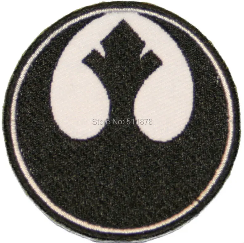 

STAR WARS Patch Rebel Alliance BLACK Starbird Rogue Symbol Insignia Star Wars 7 VII The Force Awakens Movie TV iron on badge