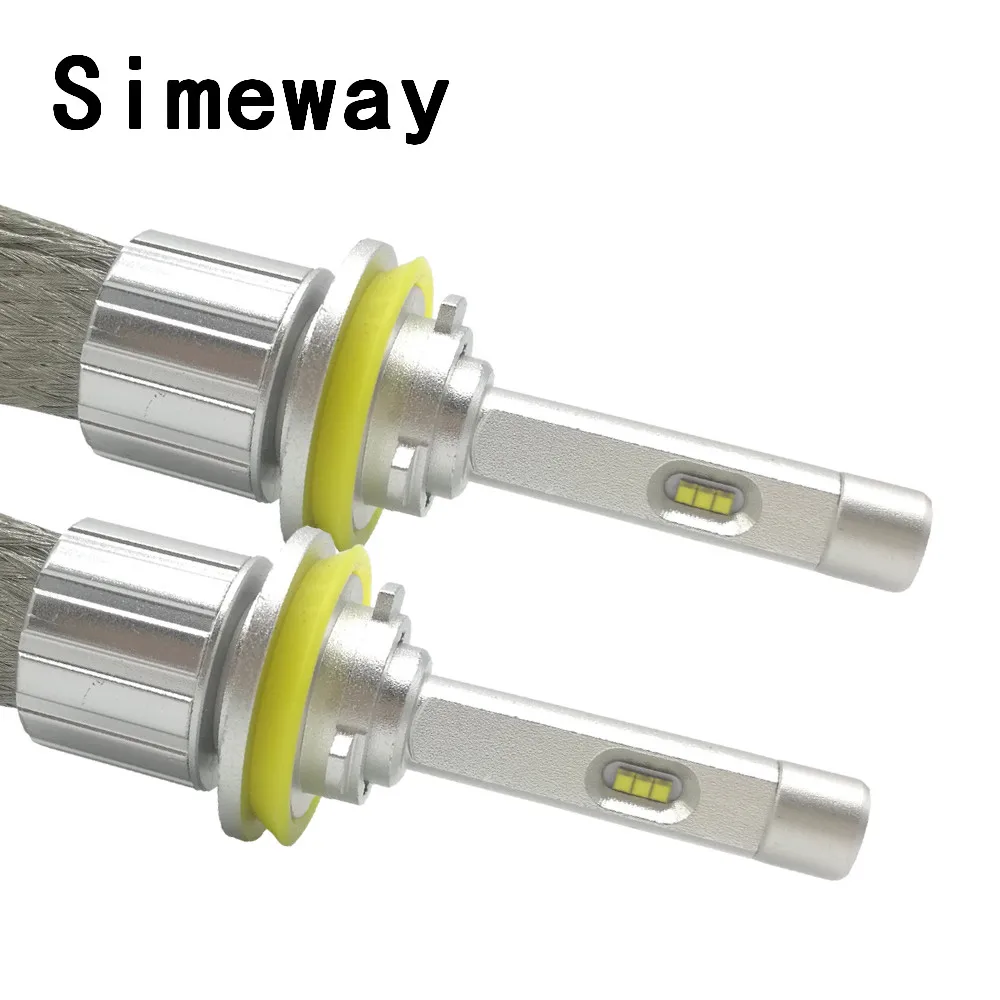 

2Pcs LED 9005 HB3 9006 HB4 H11 H4 H7 9012 Led H1 Auto Car Headlight 96W 11000LM 6000K Automobile Bulb H27 880 881 D2S D4S Lamp