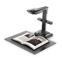 ET16+ 16MP Smart Book & Document Scanner with Innovative Side Light & 187 Languages OCR & Hand & Foot Pedal for Mac and Windows