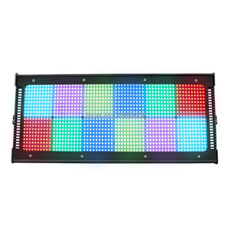 Сценический эффект 1200 светодиодный s стробоскоп RGB 3в1 DMX 600 Вт Светодиодный свет вспышки для DJ Дискотека вечерние вспышка бар украшение для