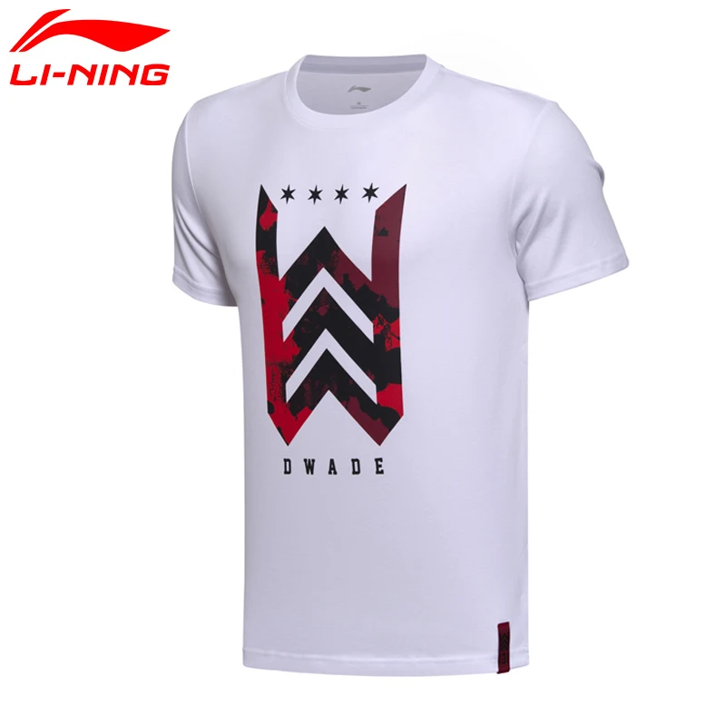(Распродажа) Li-Ning мужские баскетбольные майки с коротким рукавом 100% хлопок
