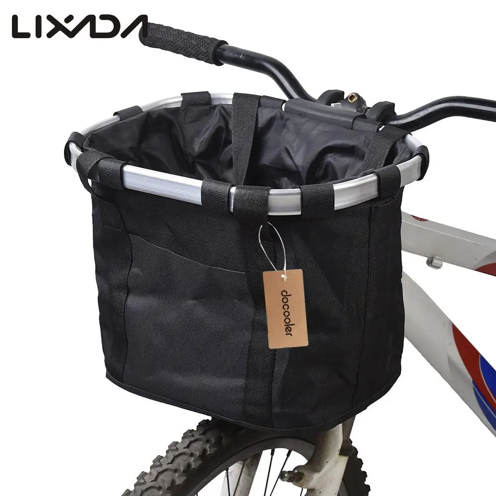 canvas bike basket