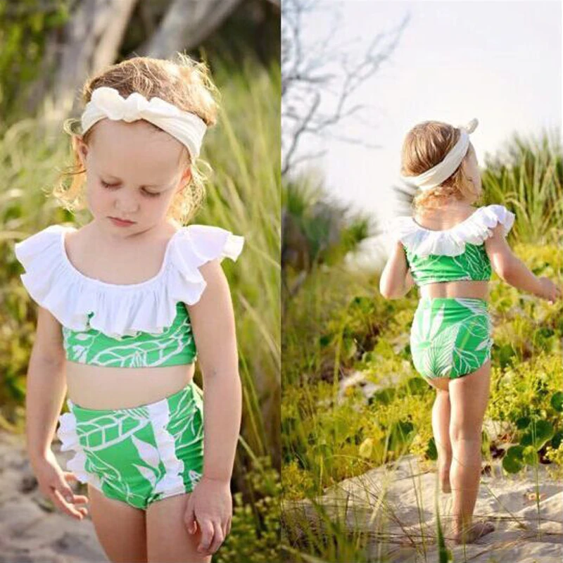 Toddler Kids Baby Girls Tankini Bikini Swimwear Swimsuit Bathing Suit Beachwear DS25in Clothing