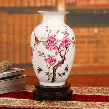 

Jingdezhen ceramics factory direct pastel pcdw magpie Higashiuri bottle Chinese Home Furnishing ornaments wholesale