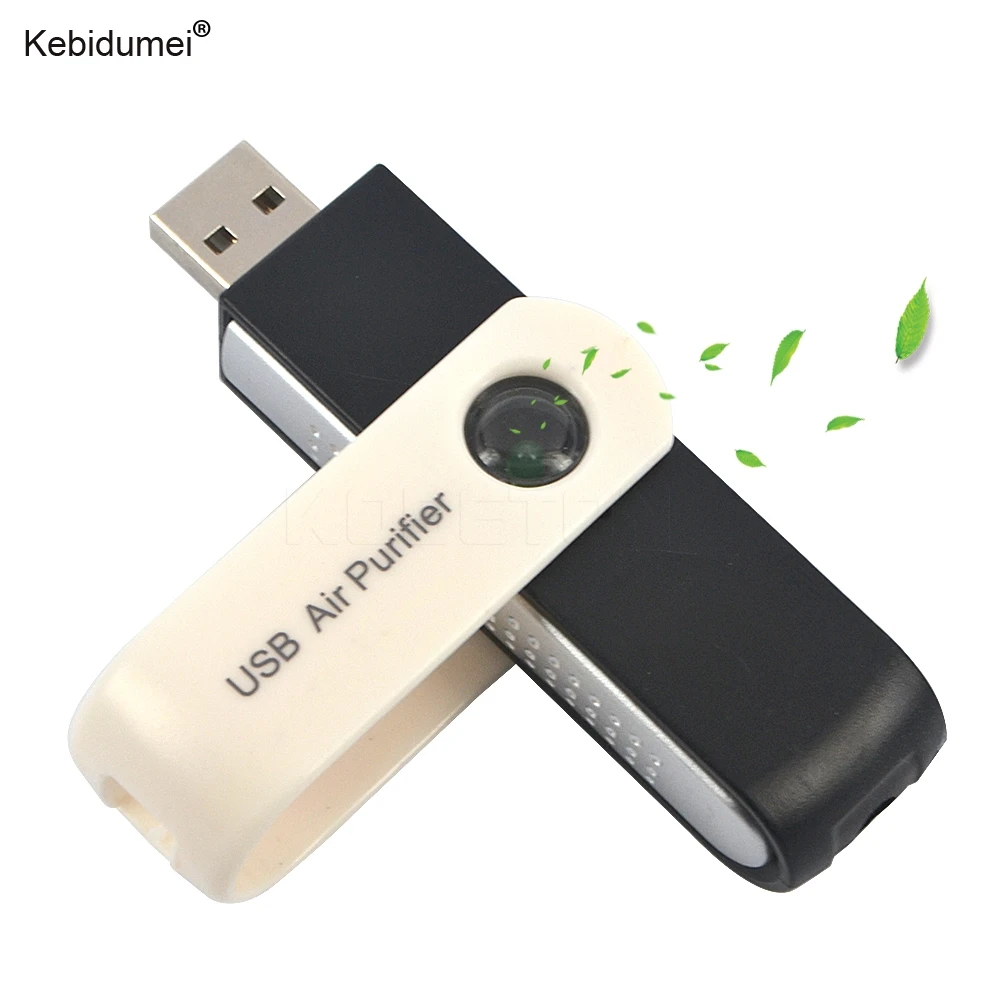

Kebidumei USB Air Cleaner Car Air Purifier USB Adapter Mini Portable USB Ionic Air Cleaner Ionizer for Computer Car PC