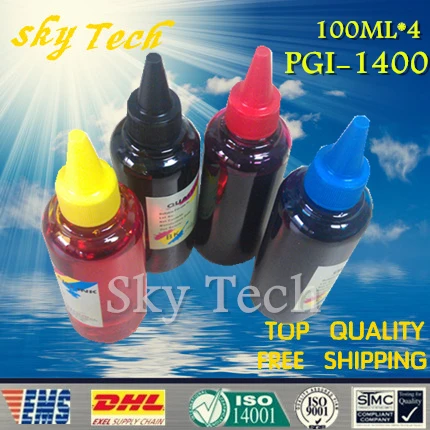 

4*100ML Quality Dye Refill Ink Suit For PGI1400 PGI-1400  ,Suit For Canon MAXIFY MB2040 MB2340 etc printer