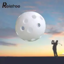 Relefree 1 шт. 43 мм воздуха полые Пластик мячи для гольфа практика теннис Гольф шарики помощи тренировочные спортивные аксессуары для гольфа