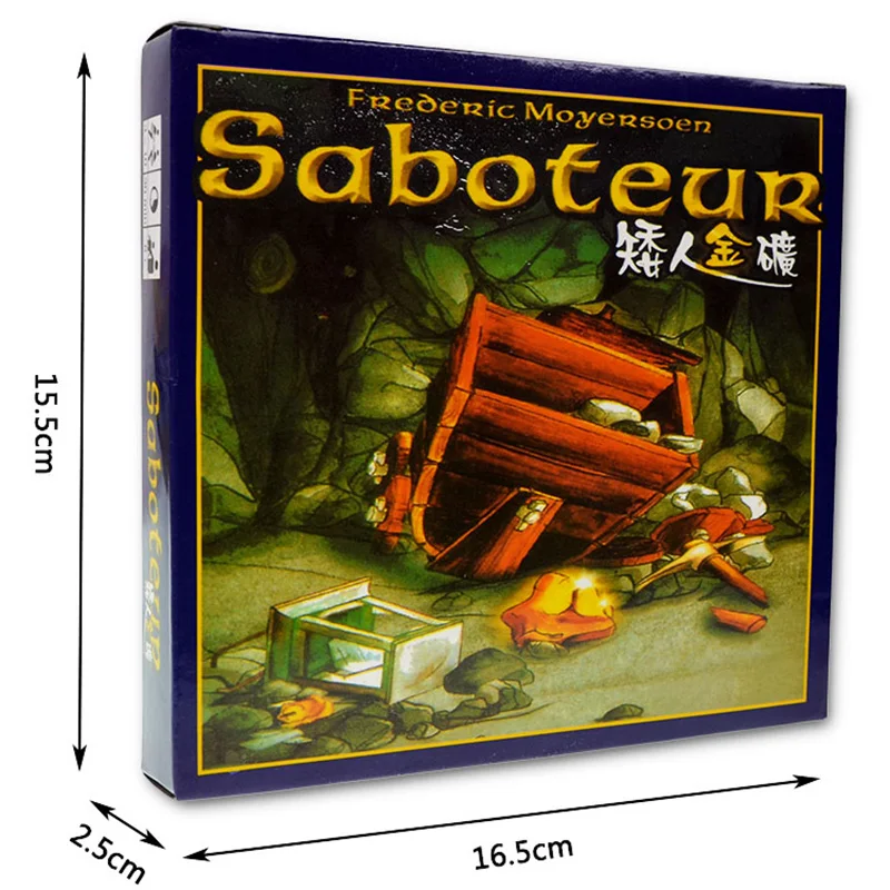 Настольная игра Saboteur 1 + 2 версии/версия Saboteur1 Jeu De забавная настольная игра с английскими инструкциями семейная настольная игра