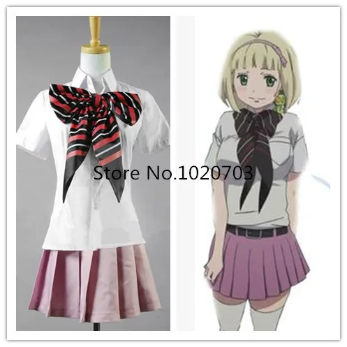 Синий экзорцист Ao no Ekusoshisuto Izumo Stone Ki Shiemi Moriyama Летняя униформа косплей костюм|costume