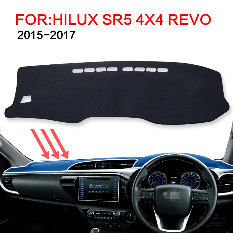 Us 16 91 15 Off Smabee Dash Mat Dashmat For For Toyota Hilux Sr5 4x4 2015 2018 Revo Hi Rider Manual Carpet Car Dashboard Automotive Interior In