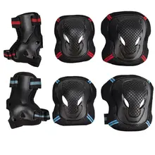6PCS Protector Skateboard Roller Blading Elbow Knee Wrist Safety Gear Pad Guard