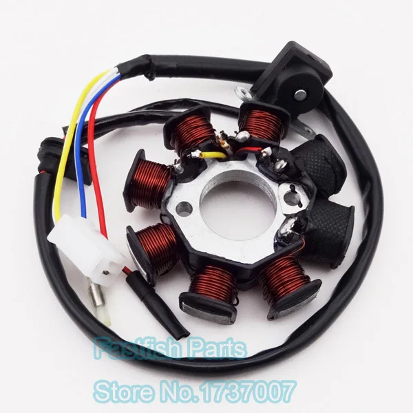 GY6 50cc Scooter Stator Coil 8 Poles Coils For GY6 49cc 50cc