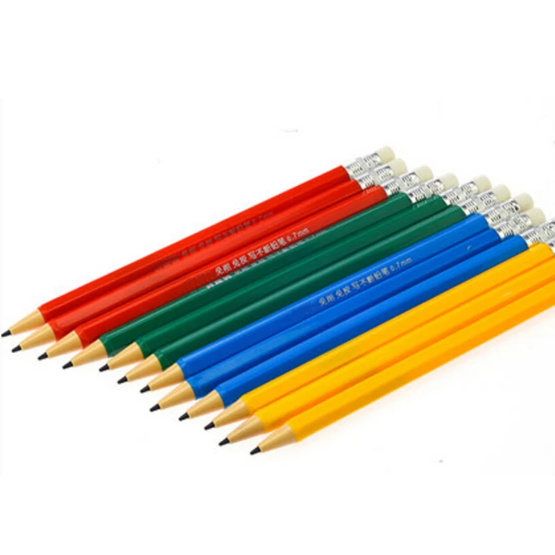 5pcs Portable Automatic Write Constantly Resins Pencils Stationery