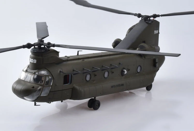 1/72 Детские литые игрушки Армейский зеленый Boeing CH-47 Chinook вертолёт, самолёт игрушка Истребитель модель игрушка в подарок для детей