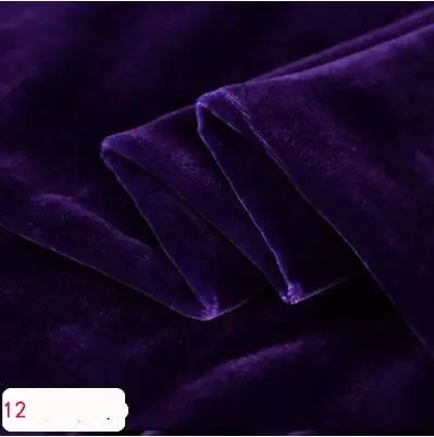 Импорт бархатной ткани из Европы и США, шелковая бархатная ткань, бархатная ткань для платья - Цвет: 12