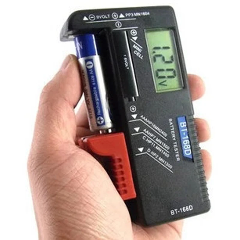 New Universal LCD Digital Battery Tester 1.5v AA /AAA /C/ D 9V Load