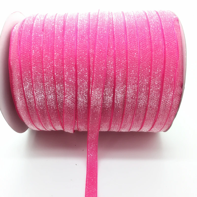 Glitter Velvet Ribbon for Crafts and Accessories, 5 Yards, 3/8 (10mm) - Multiple Color Options Available, Free Shipping