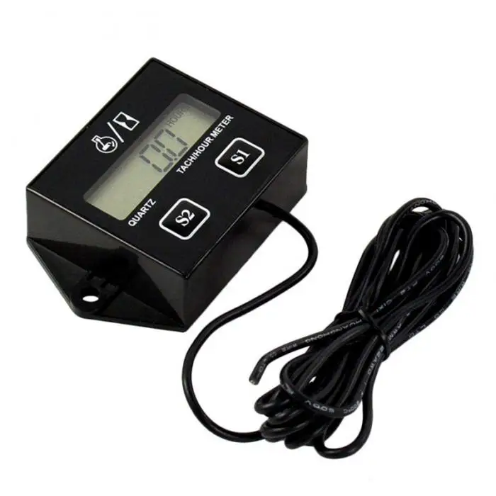 Мотоцикл lcd гонки цифровой RPM Tach счетчик часов Тахометр Датчик для мотоцикла M8617