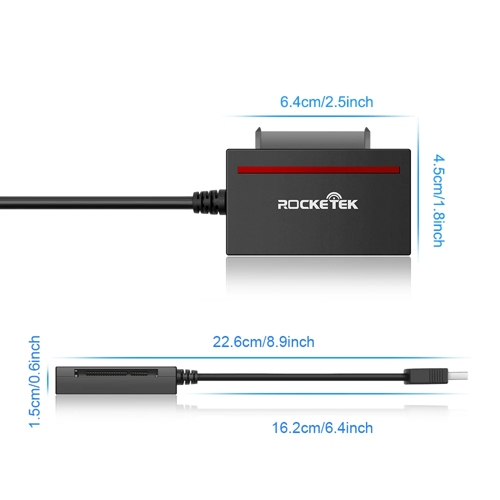 Rocketek CFast 2,0 Reader USB 3,0 для SATA адаптер CFast 2,0 карты и 2,5 "HDD жесткий диск/чтения записи SSD и CF карты одновременно