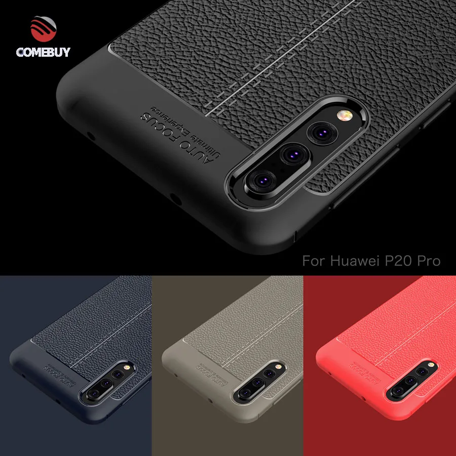 COMEBUY For Huawei P20 Pro Case Soft TPU Shockproof Leather Cover Fitted |