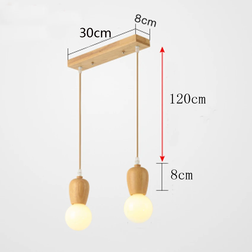 Винтажный Лофт деревянный подвесной светильник ing 1-6 головок Деревянный Китайский Японский стиль подвесной светильник столовая гостиная Ресторан кухонный светильник