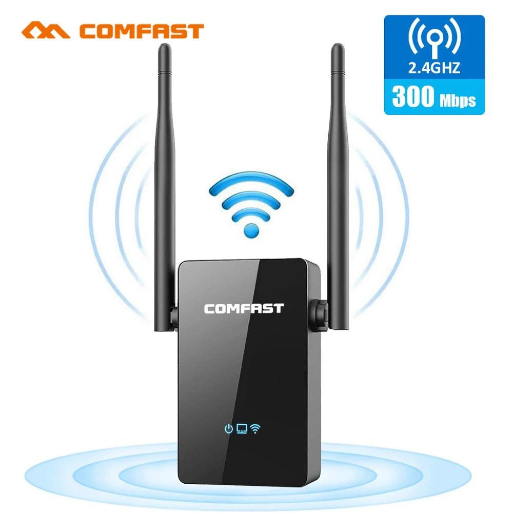 

COMFAST WiFi Range Extender 300Mbps Repeater/Router/AP WR302S 5dBi Dual External Antennas 2.4GHz WiFi Extenders Signal Booster