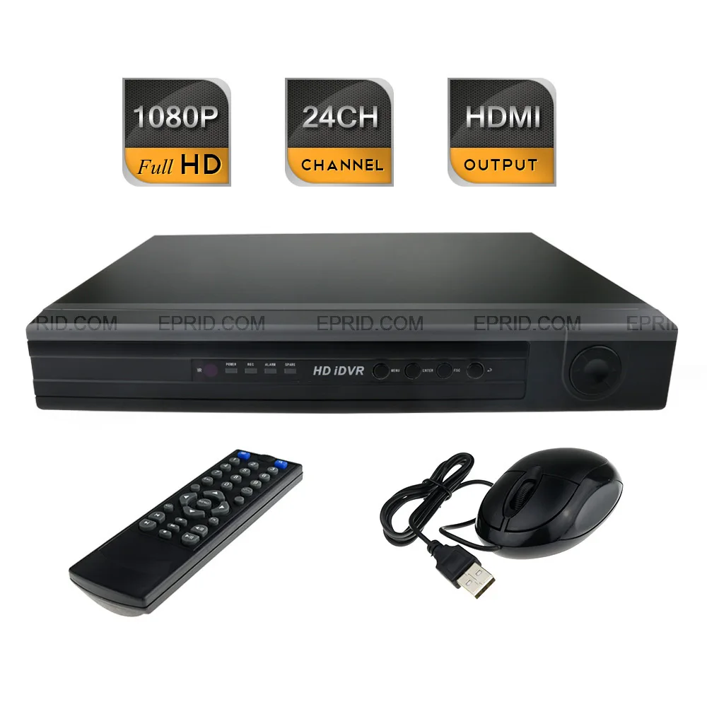 

24CH FULL HD 1080P Realtime HDMI Output P2P Cloud 1.25U CCTV Network NVR