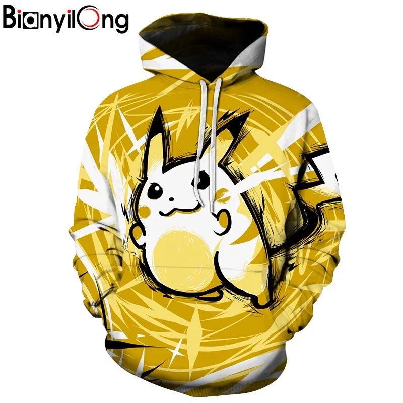 Pokemon Mężczyźni Bluzy 3D Drukowane Bluza Streetwear Męskie Pokemon Mężczyźni Bluzy 3D Drukowane Bluza Streetwear Męskie