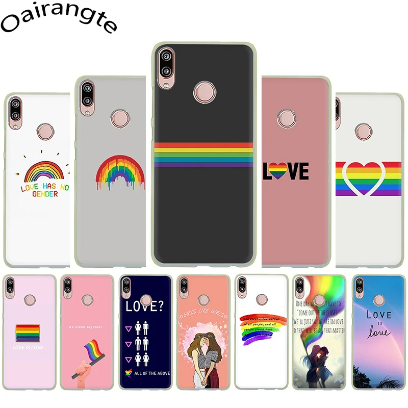 

Gay Lesbian LGBT Rainbow Hard phone Cover Case for Huawei P8 P9 P10 P20 P30 Pro Lite Mini P Smart Z Plus