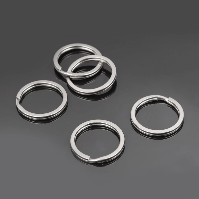 

28mm Titanium Alloy Key Ring EDC Pocket Tool Split Keychain Circle Buckle Clip High Quality