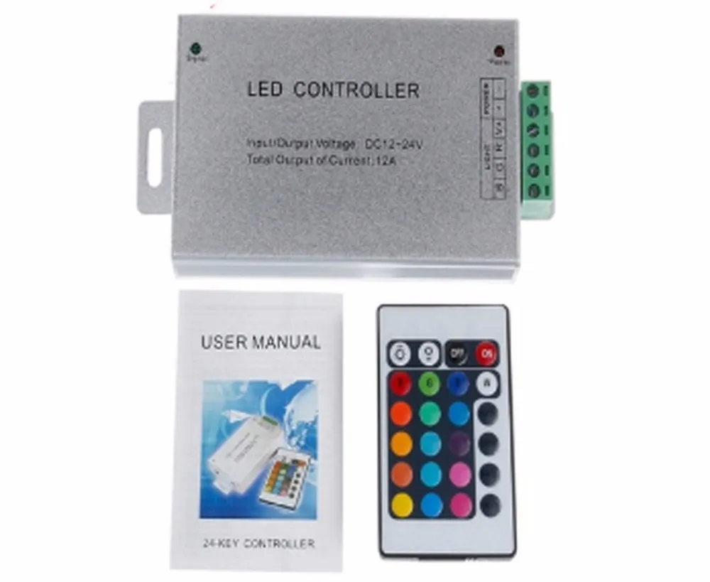 Светодиодные ленты светильник Mini 3/24/44-клавишным ИК Удаленный беспроводной контроллер Wi-Fi светодиодный Панели управления rgb DC12V мини Wif 3 ключа для 3528 5050 цветная(RGB