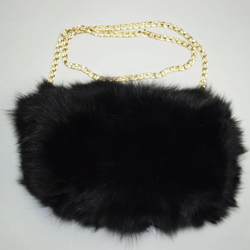fox fur handmuff black 11