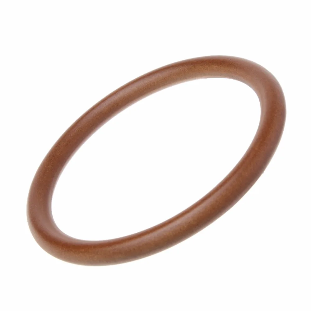 THINKTHENDO 4 Color Round Wooden Handle for Handmade Handbag DIY Tote Purse Frame Making Bag Hanger High Quality Hot