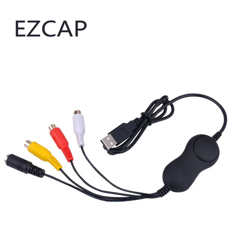 Ezcap 158 USB Аудио Видео Захват, аналоговая видео запись для xbox PS3 VHS Windows MAC win10 OBS Vmix лучше, чем Ezcap 1568 172