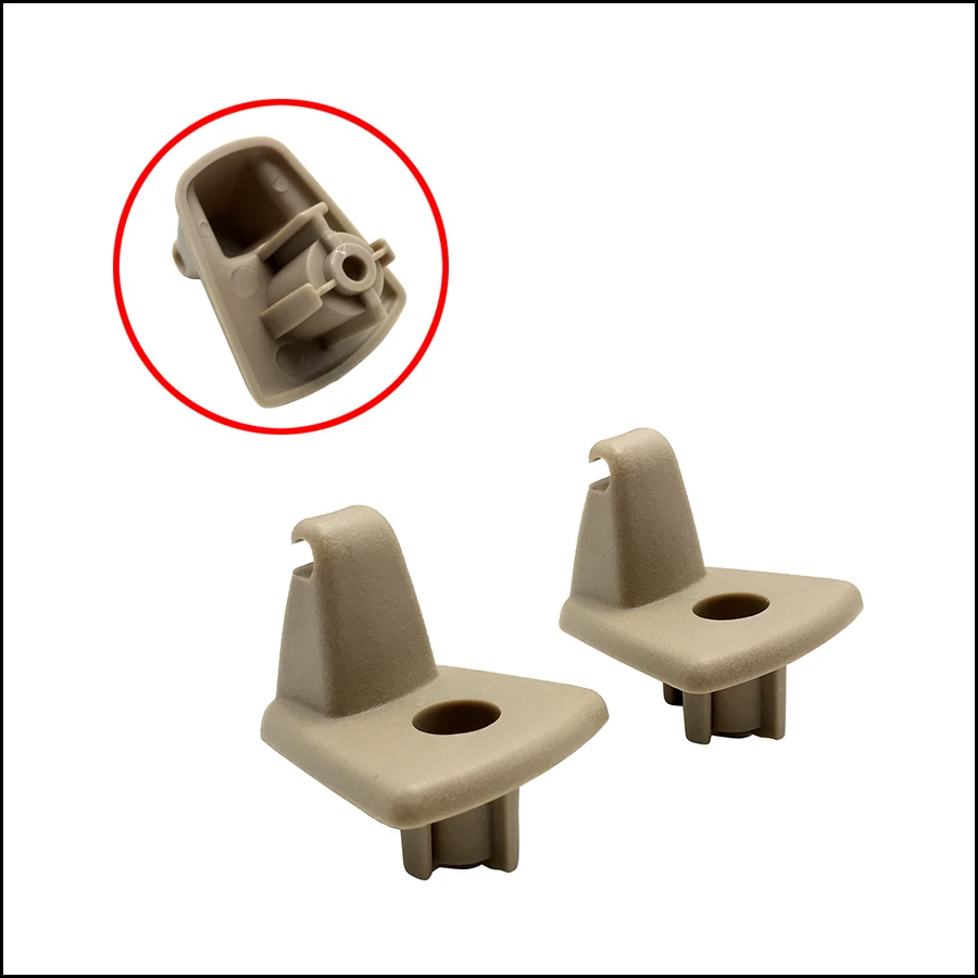 

2Pcs Car Accessories Sun Visor Clips Hook Replacement Front Cover 1EJ51BD1AA/1ET511W1AA For Chrysler 300C Dodge Charger Magnum