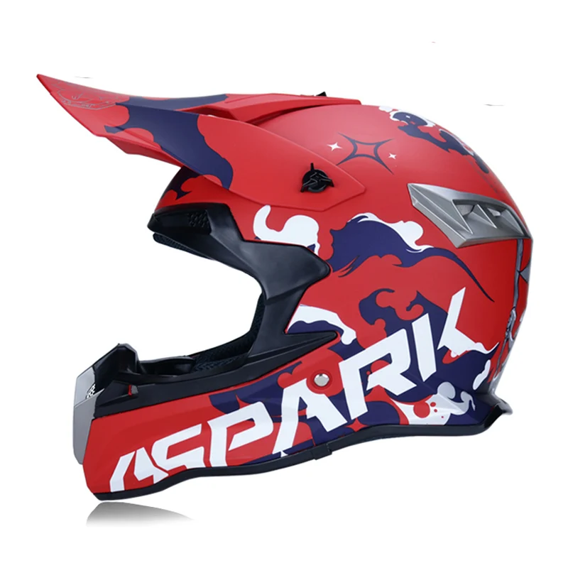 WLT Motorcycle Full Face Helmets Motocross Off Road Racing Helmet