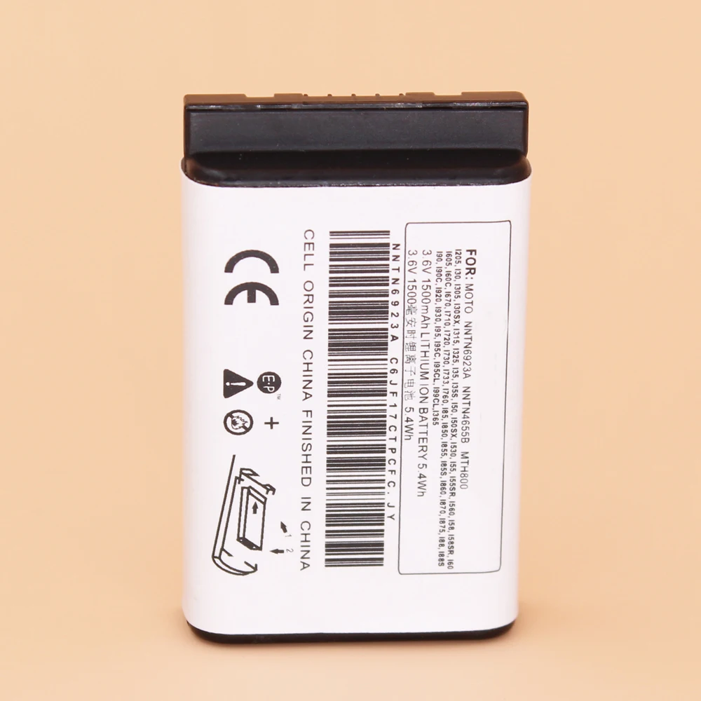 NNTN6923A NNTN4655B 1500mAh Li ion Battery for Motorola DTR620 MTH650 MTH800 i860 i920 i205 i325 SNN5705 SNN5706 i720 i850 -in Walkie Talkie Parts ...