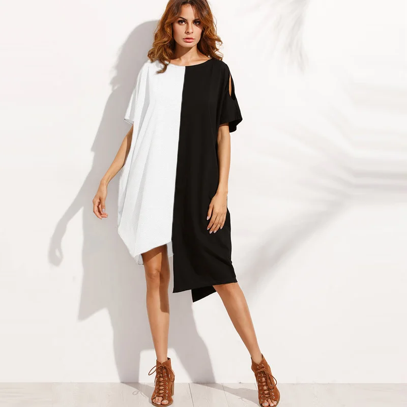 2019 Summer Women Dress Plus Size Casual Blouse Shirt Dress 5XL Short Beach Shift Dresses Loose Short Sleeve Party Vestidos