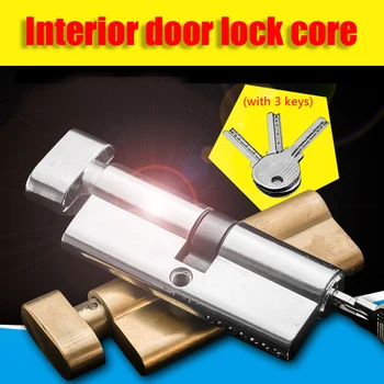 

Super C-class indoor door lock small 70 door copper door universal button lock core lock key knob cylinder