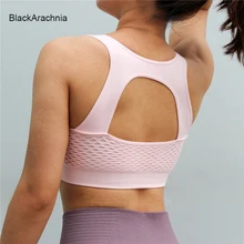 BlackArachnia Energy бесшовный фитнес ударопрочный Быстросохнущий бюстгальтер для йоги дышащий сетчатый весенне-летний бюстгальтер красивый спортивный топ