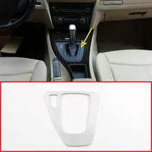 Para BMW E90 E92 E93 3 Series 2005-2012 de Panel de caja de cambios cubierta de palanca de cambios Marco de Panel ajuste accesorios para volante a la izquierda