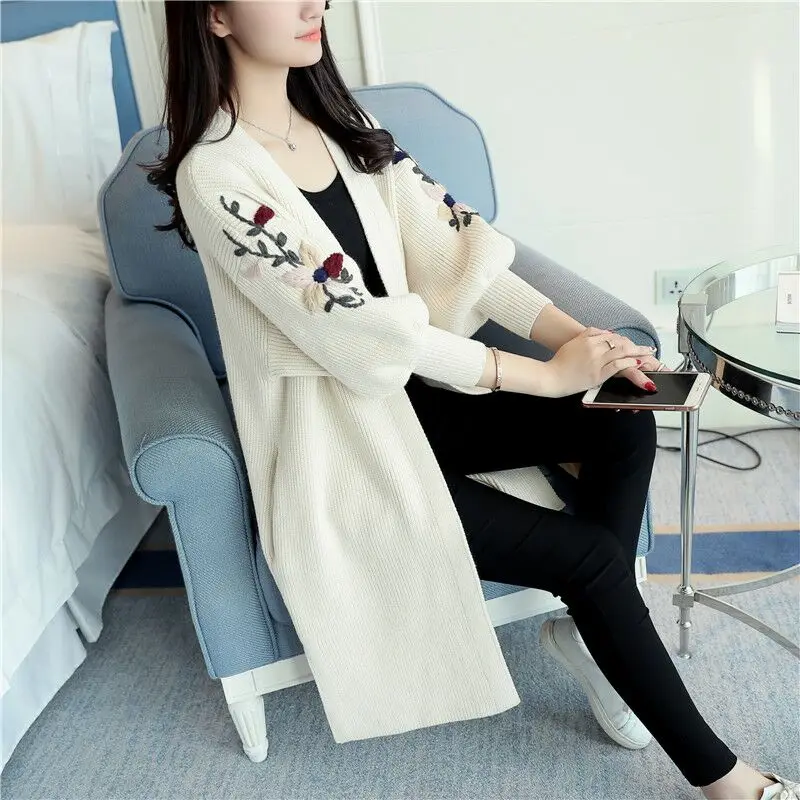 

spring Autumn Winter Fashion Women Long Sleeve Loose Cardigan women Sweater Women Knitted Female Cardigan maternity sweaters