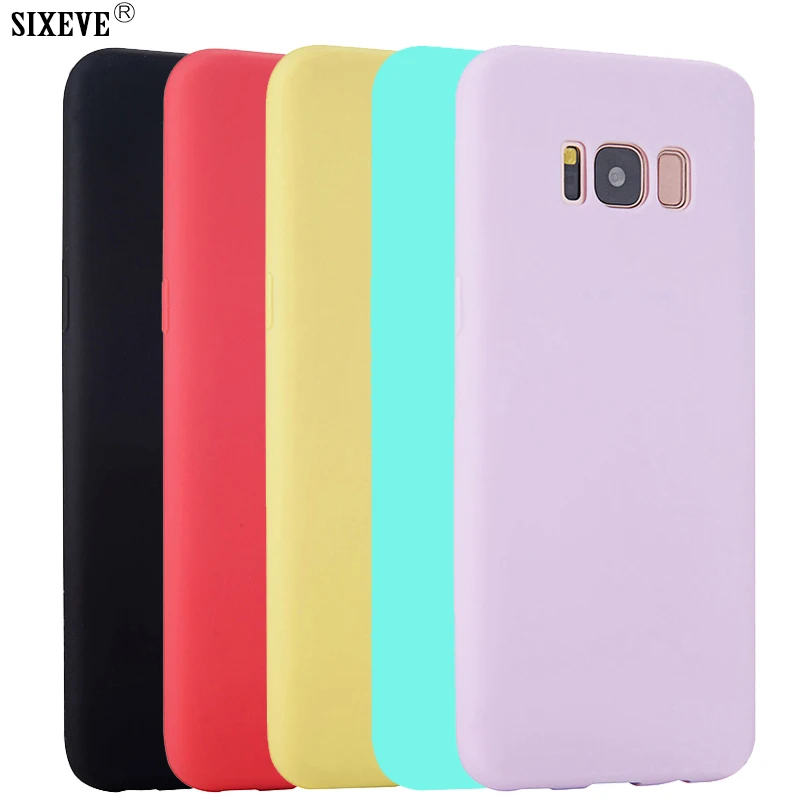 

SIXEVE Soft Silicone Cell Phone Case For Samsung Galaxy S4 S5 S6 S7 Edge S8 Plus A3 A5 A7 2016 Note 4 5 8 TPU Back Cover Casing