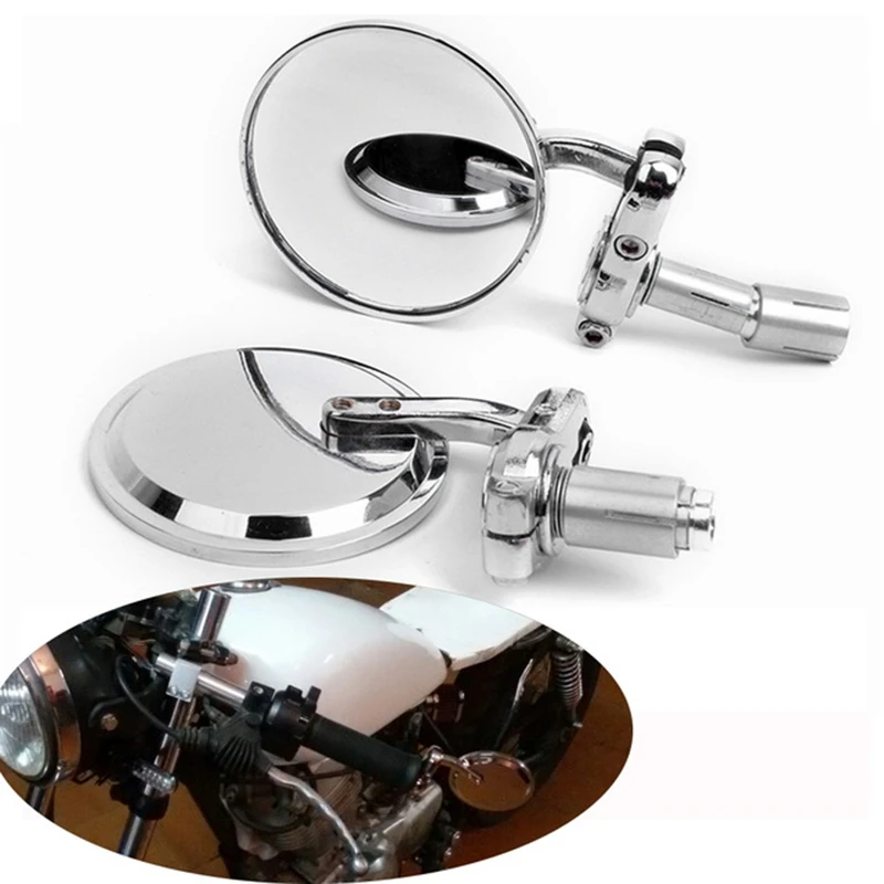 

Cnc Motorcycle Moto Bike 7/8Inch 22Mm Handle Bar End Mirrors Collapsible Folding Rearview Side Mirror Motorcycle Accessories