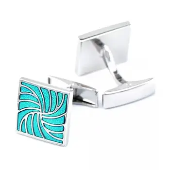 

Turquoise Shiny Mens Cufflinks Cuff Links for Men Elegant