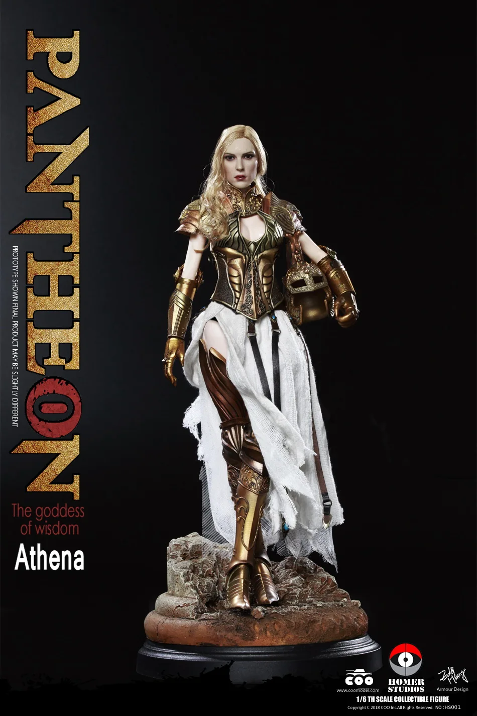 Полный Набор фигурок COOMODEL X HOMER HS001 PANTHEON GODDESS OF UNDERWORLD ATHENA/HS002 GODDESS OF WISDOM 1/6 фигурка с основанием