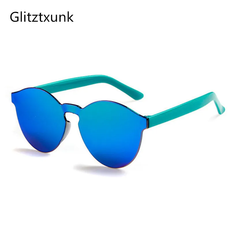 Детские зеркальные солнцезащитные очки Glitztxunk спортивные круглые с защитой UV400
