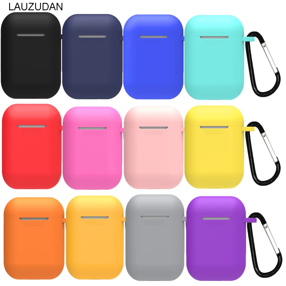 Soft Silicone Case for Apple Airpods 2 Bluetooth Wireless Earphone Protective Skin Cover Box Air Pods Ear Bag | Электроника