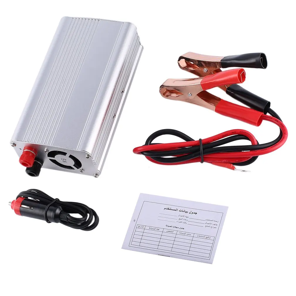 1500W Car Auto Power Inverter Aluminum Alloy Voltage Inverter DC12V To